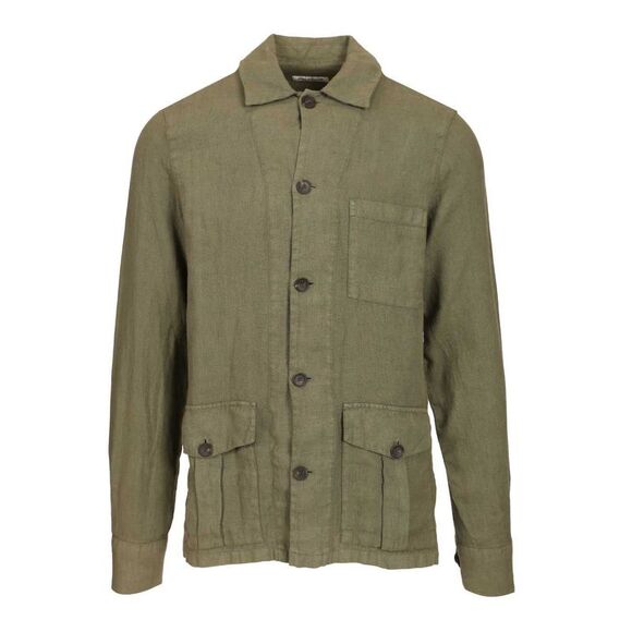 Al Duca D'aosta Men Linen Safari Jacket